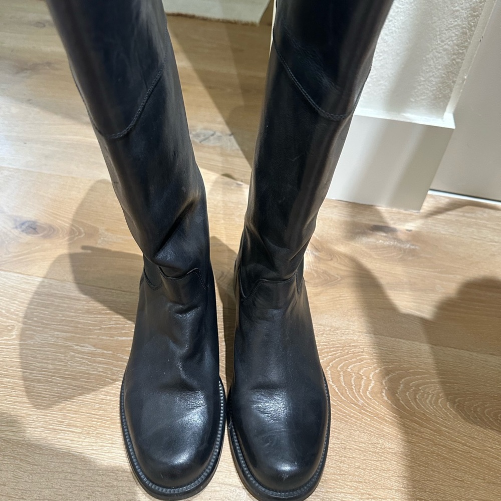 Cole Haan Black Riding Boots